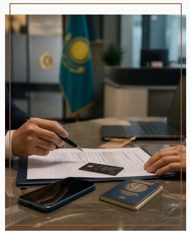 Открытие счета и банковской карты в Казахстане в Белове